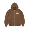 ISLAND PUFF PRINT ZIP HOODIE [BROWN]