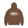 ISLAND PUFF PRINT ZIP HOODIE [BROWN]