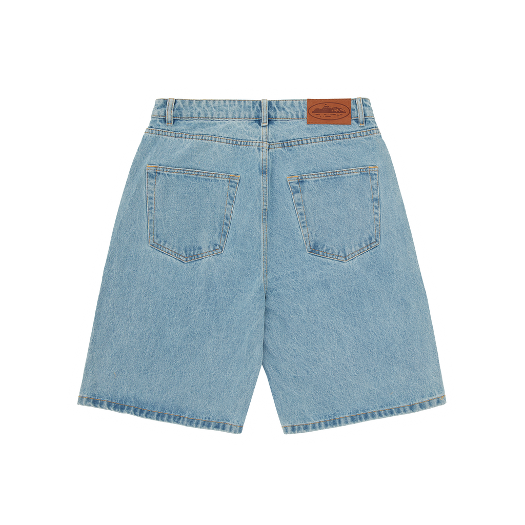 ISLAND BAGGY DENIM SHORT [STONEWASH]