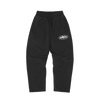 ISLAND PUFF PRINT OPEN HEM SWEATPANT [BLACK]