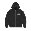 ISLAND PUFF PRINT ZIP HOODIE [BLACK]