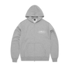 ISLAND PUFF PRINT ZIP HOODIE [HEATHER GREY]