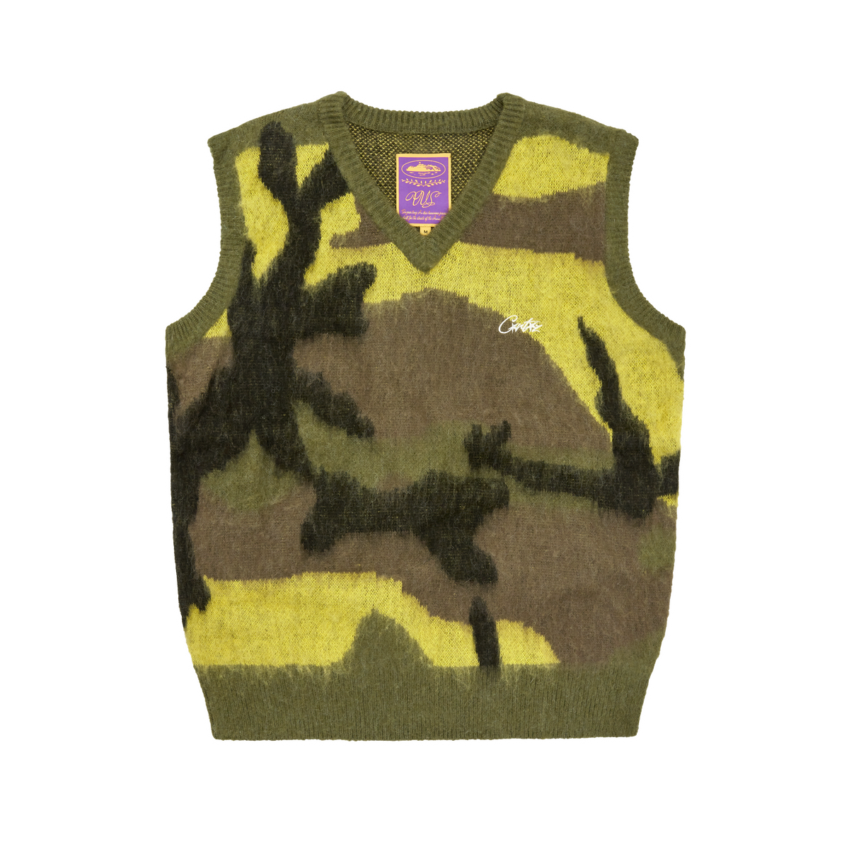 MOHAIR KNIT VEST [GUTTA CAMO]