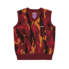 MOHAIR KNIT VEST [RED CAMO]