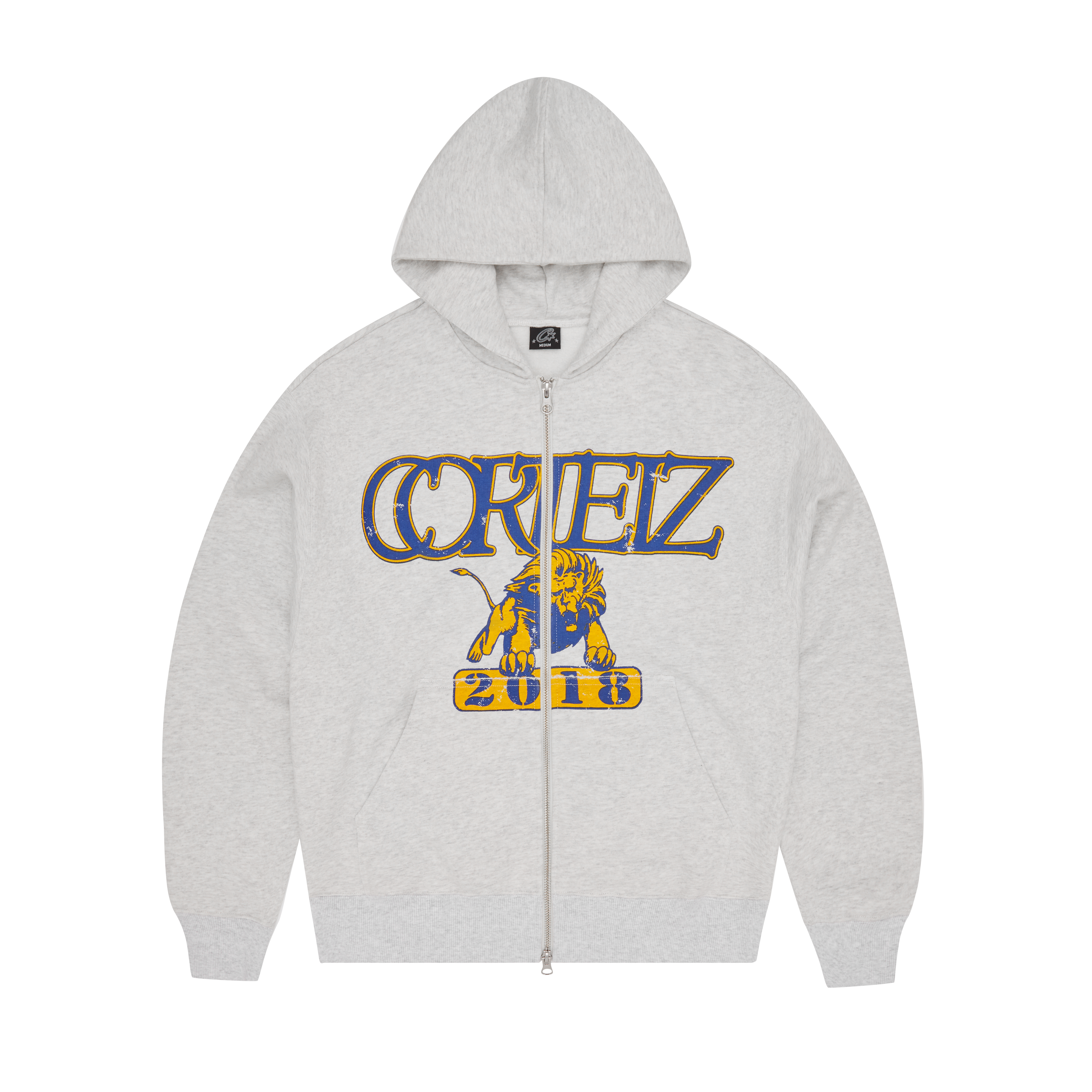 LION BOXY ZIP HOODIE [LIGHT HEATHER] – CRTZRTW