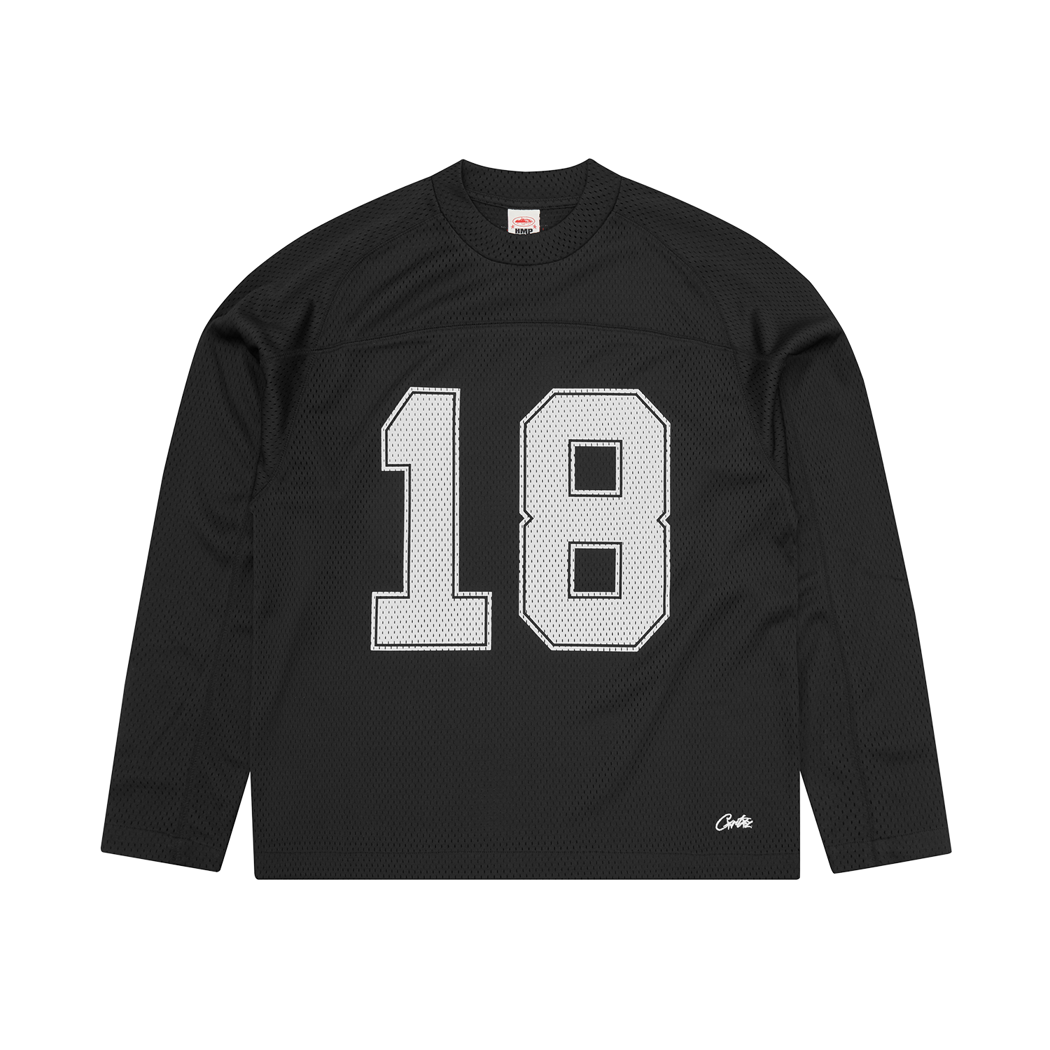L/S HMP MESH PANEL JERSEY [BLACK]