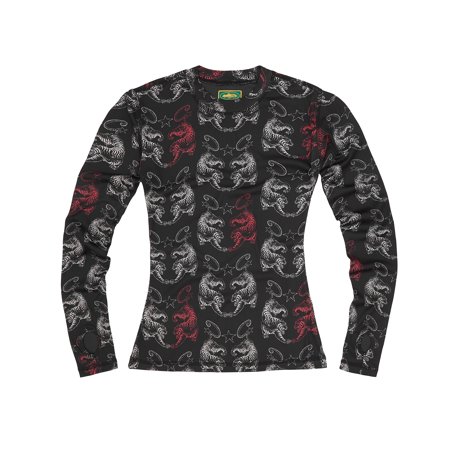 WOMENS TIGER MESH LONGSLEEVE [BLACK]