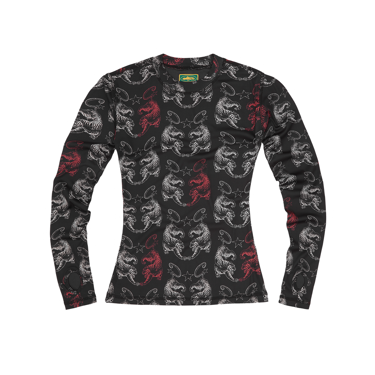 WOMENS TIGER MESH LONGSLEEVE [BLACK]