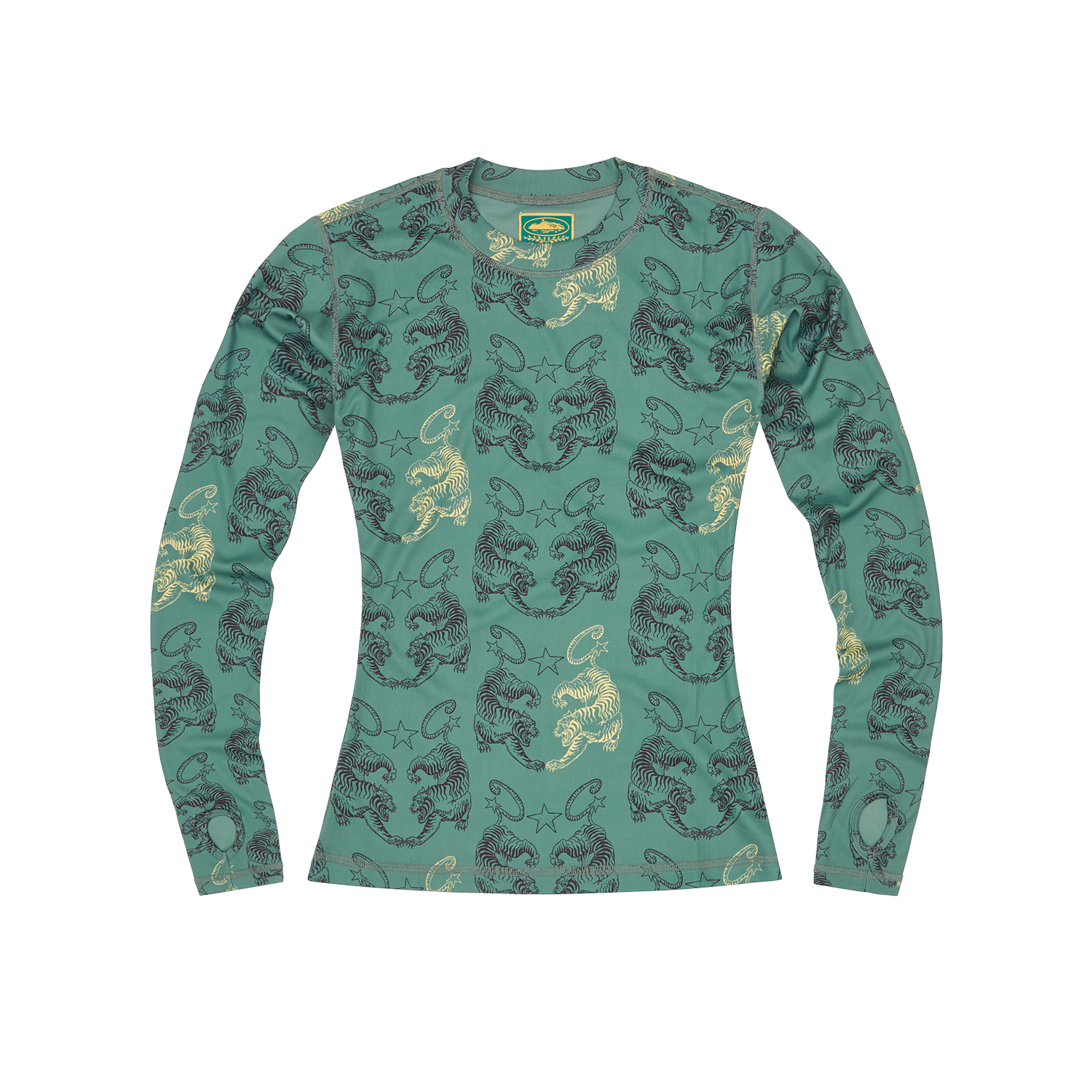 WOMENS TIGER MESH LONGSLEEVE [TURQUOISE]