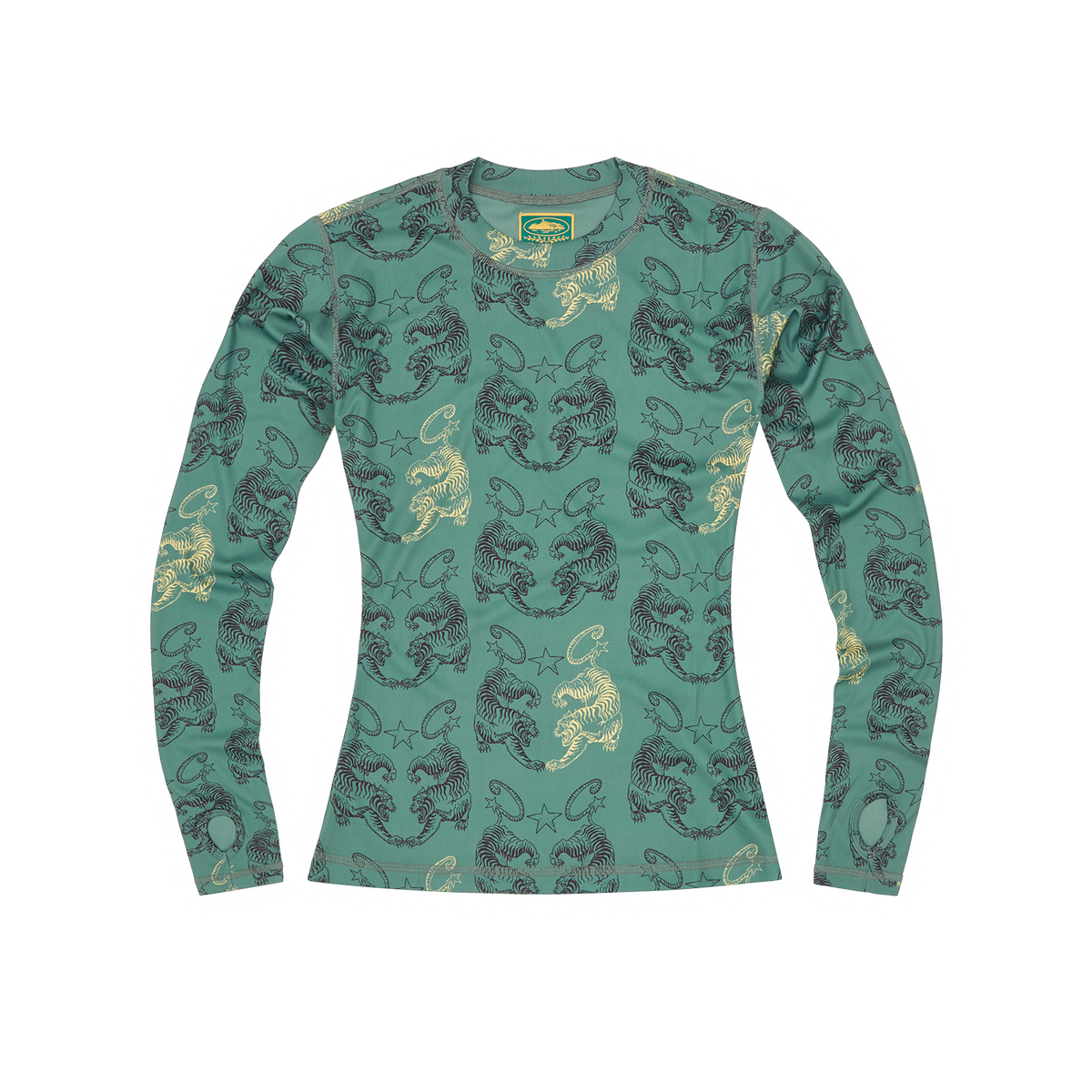 WOMENS TIGER MESH LONGSLEEVE [TURQUOISE]