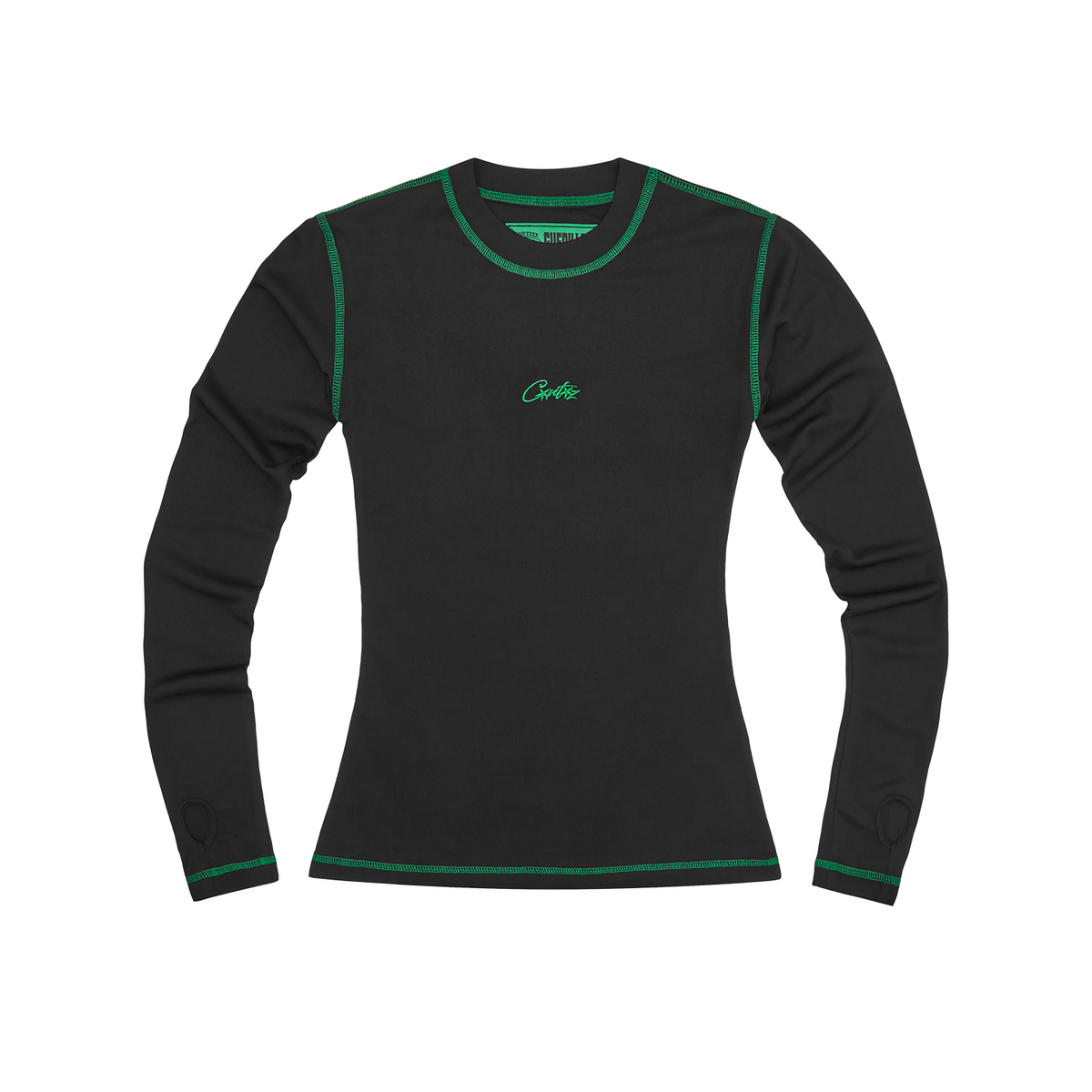 WOMENS MESH LONGSLEEVE [BLACK & GREEN]
