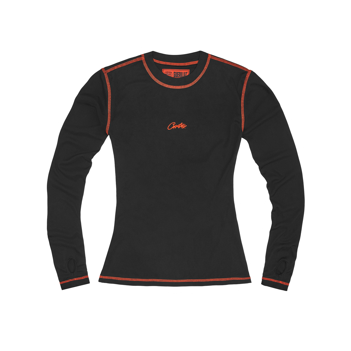 WOMENS MESH LONGSLEEVE [BLACK & RED]