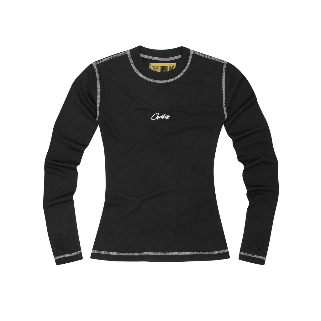 WOMENS MESH LONGSLEEVE [BLACK & WHITE]