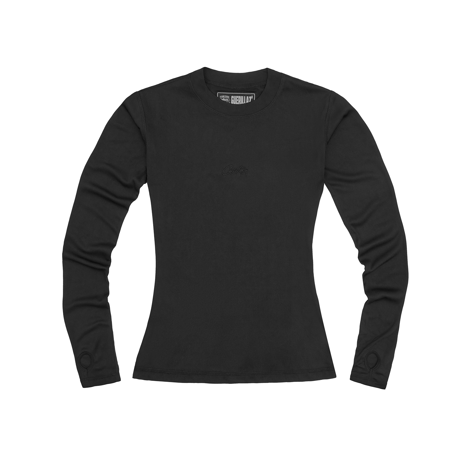 WOMENS MESH LONGSLEEVE [TRIPLE BLACK]