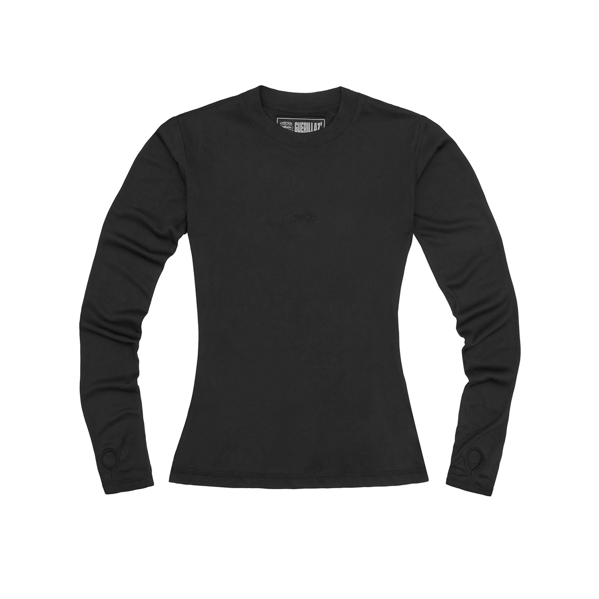 WOMENS MESH LONGSLEEVE [TRIPLE BLACK]