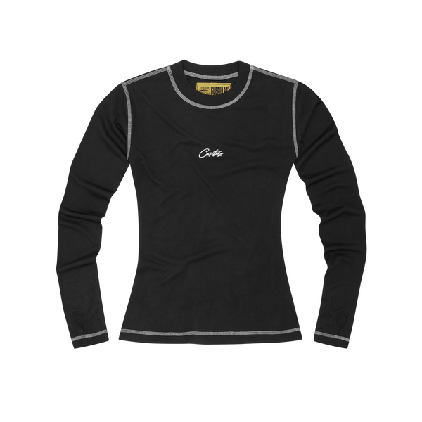 WOMENS MESH LONGSLEEVE [BLACK & WHITE]