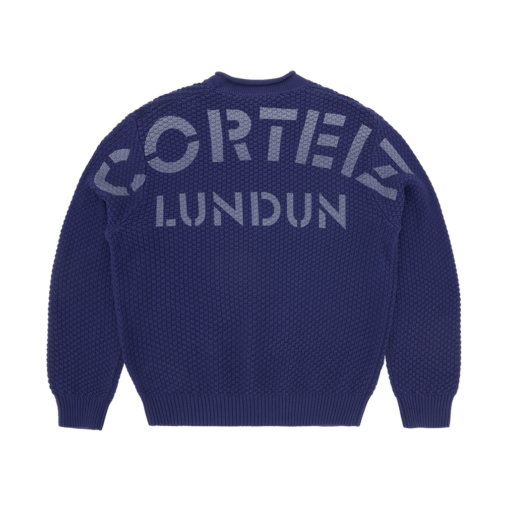 GUERILLAZ KNIT SWEATER [NAVY]