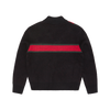 LUX KNIT ZIP UP [BLACK]