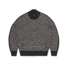 VVS LEOPARD KNIT ZIP UP [BLACK]