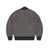 VVS LEOPARD KNIT ZIP UP [BLACK]