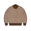 VVS LEOPARD KNIT ZIP UP [BROWN]
