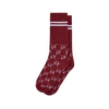 MONOGRAM SOCKS [BURGUNDY]