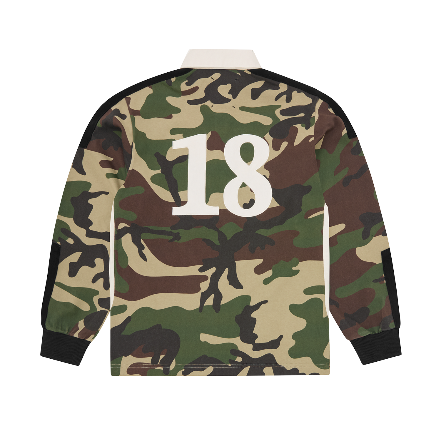 PANELLED RUGBY [WOODLAND CAMO]