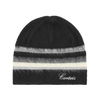 MULTI STRIPE KNIT BEANIE [BLACK]