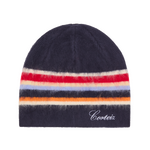 MULTI STRIPE KNIT BEANIE [NAVY]