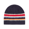 MULTI STRIPE KNIT BEANIE [NAVY]