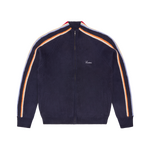 MULTI STRIPE KNIT ZIP UP [NAVY]