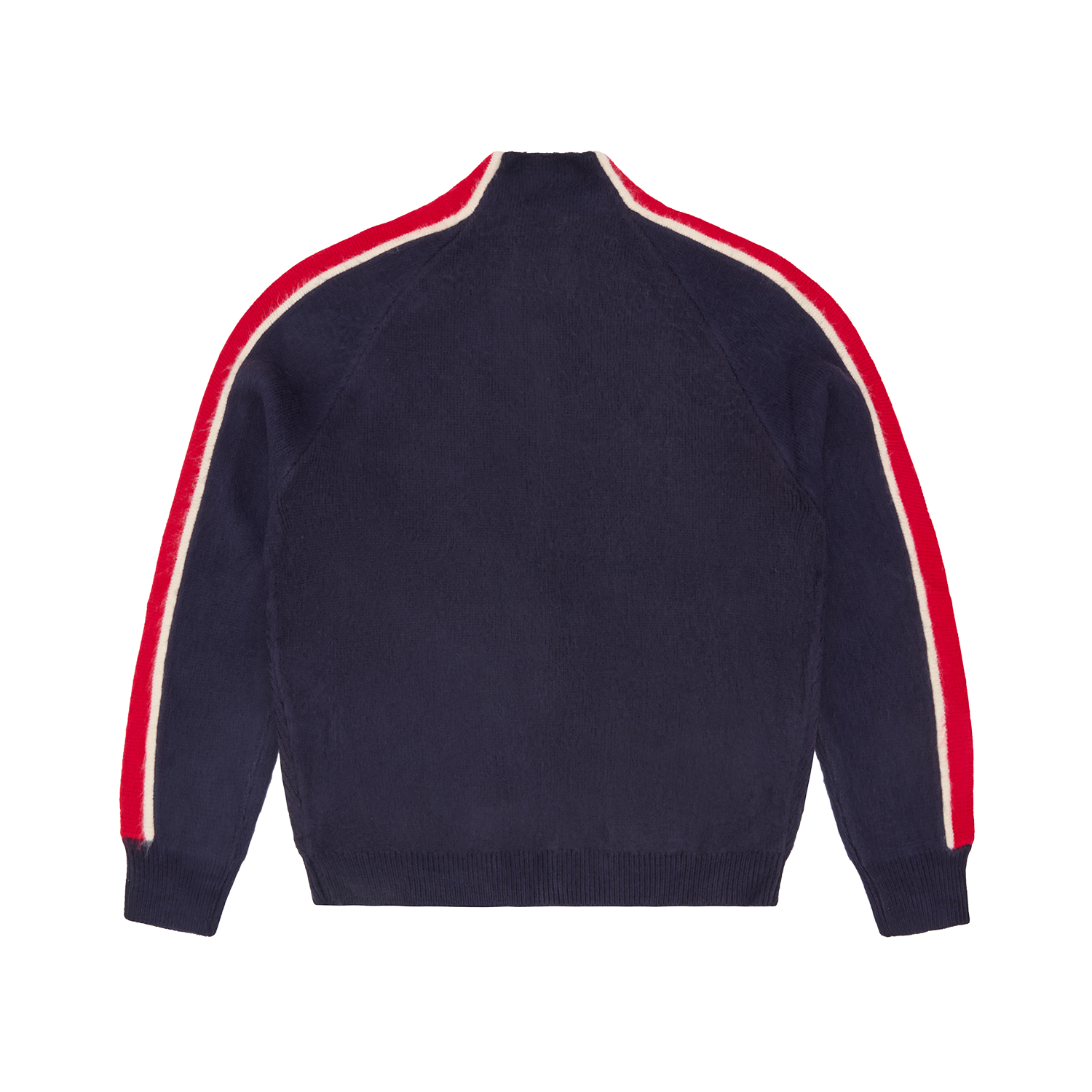 MULTI STRIPE KNIT ZIP UP [NAVY]