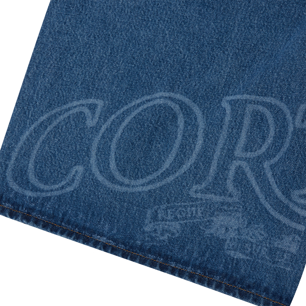 ROYALE LAZER DENIM SHORT [WASHED BLUE]