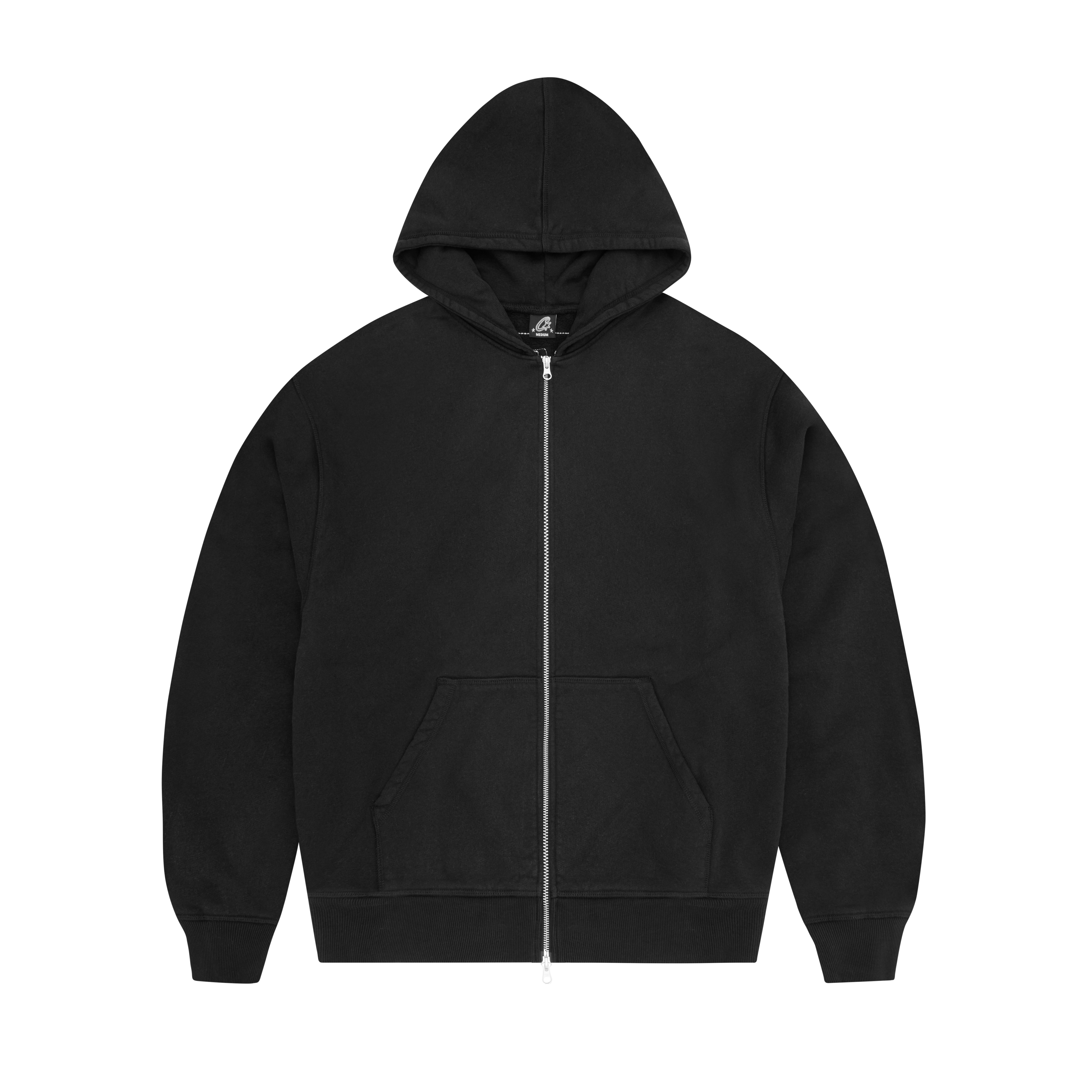 LUNDUN STITCH ZIP HOODIE [TRIPLE BLACK]