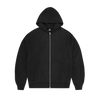 LUNDUN STITCH ZIP HOODIE [TRIPLE BLACK]