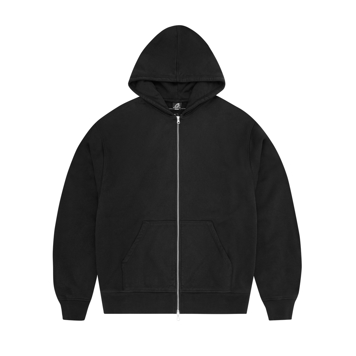 LUNDUN STITCH ZIP HOODIE [TRIPLE BLACK]