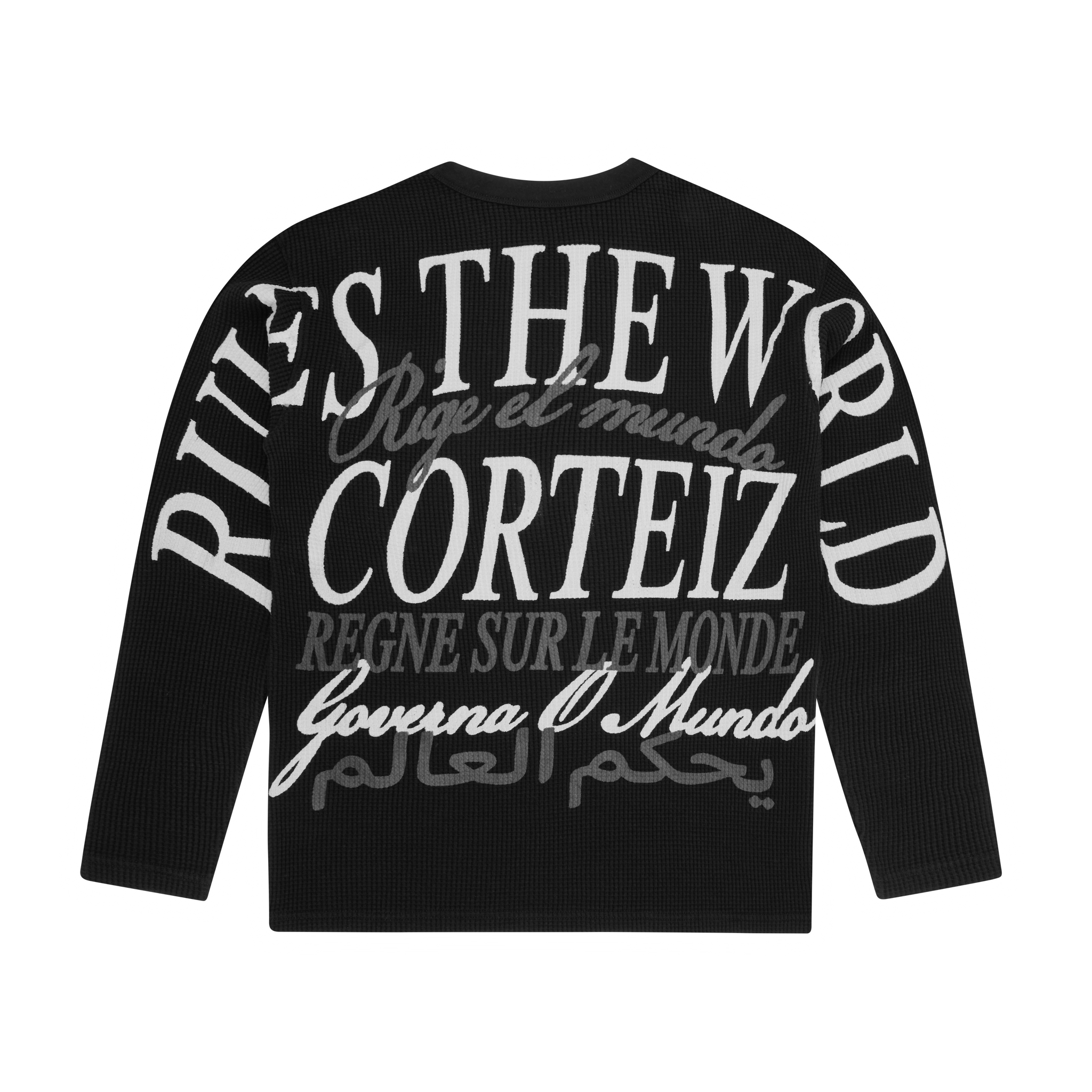 WORLDWIDE WAFFLE THERMAL [BLACK]