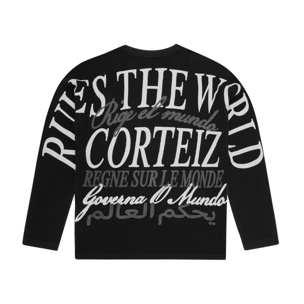 WORLDWIDE WAFFLE THERMAL [BLACK]