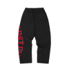 LUNDUN STITCH OPEN HEM SWEATPANT [BLACK]