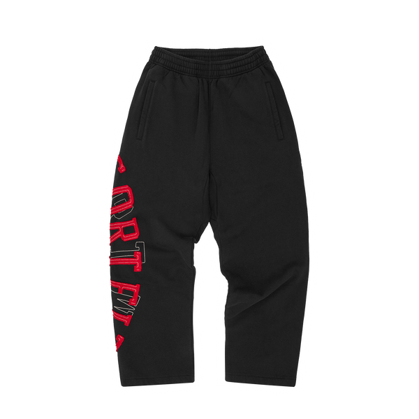 LUNDUN STITCH OPEN HEM SWEATPANT [BLACK]