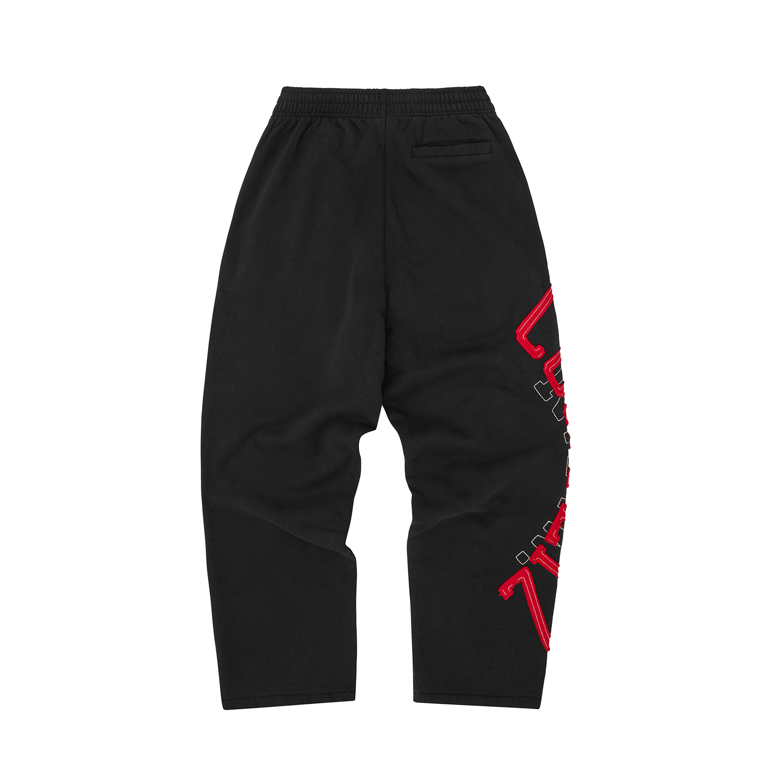 LUNDUN STITCH OPEN HEM SWEATPANT [BLACK]