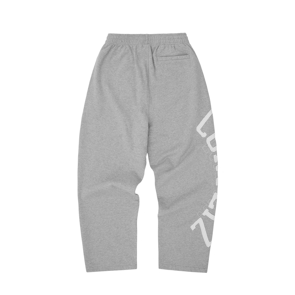 LUNDUN STITCH OPEN HEM SWEATPANT [HEATHER GREY]