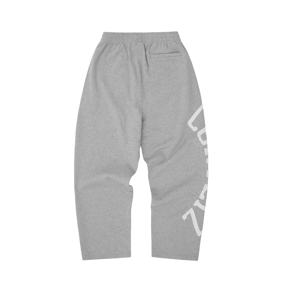 LUNDUN STITCH OPEN HEM SWEATPANT [HEATHER GREY]