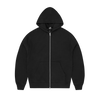 LUNDUN STITCH ZIP HOODIE [BLACK]