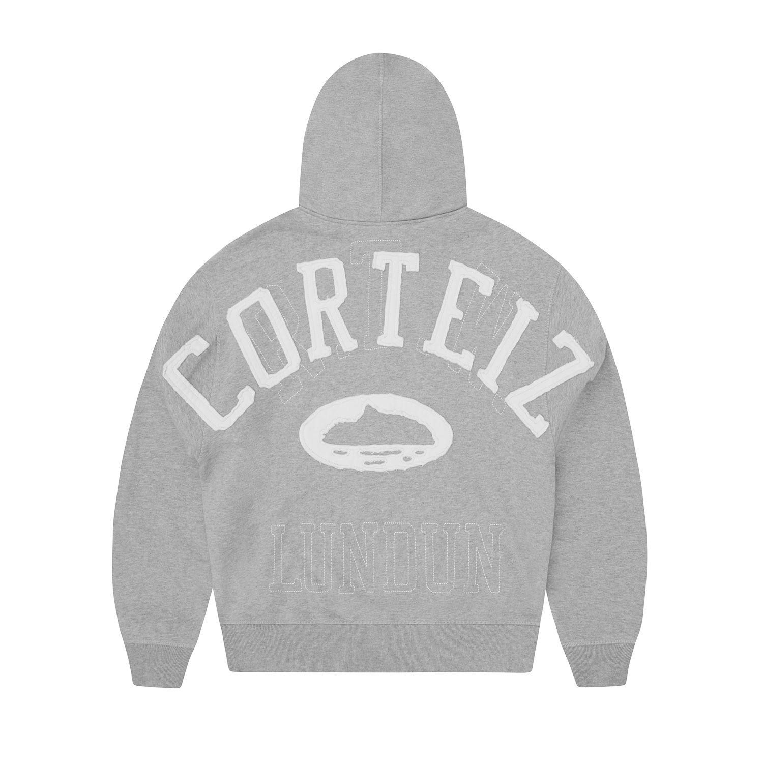 LUNDUN STITCH ZIP HOODIE [HEATHER GREY]