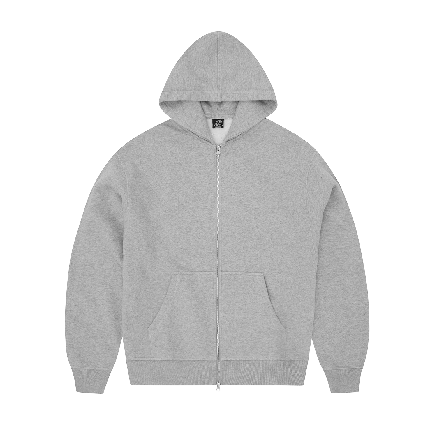LUNDUN STITCH ZIP HOODIE [HEATHER GREY]