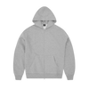 LUNDUN STITCH ZIP HOODIE [HEATHER GREY]