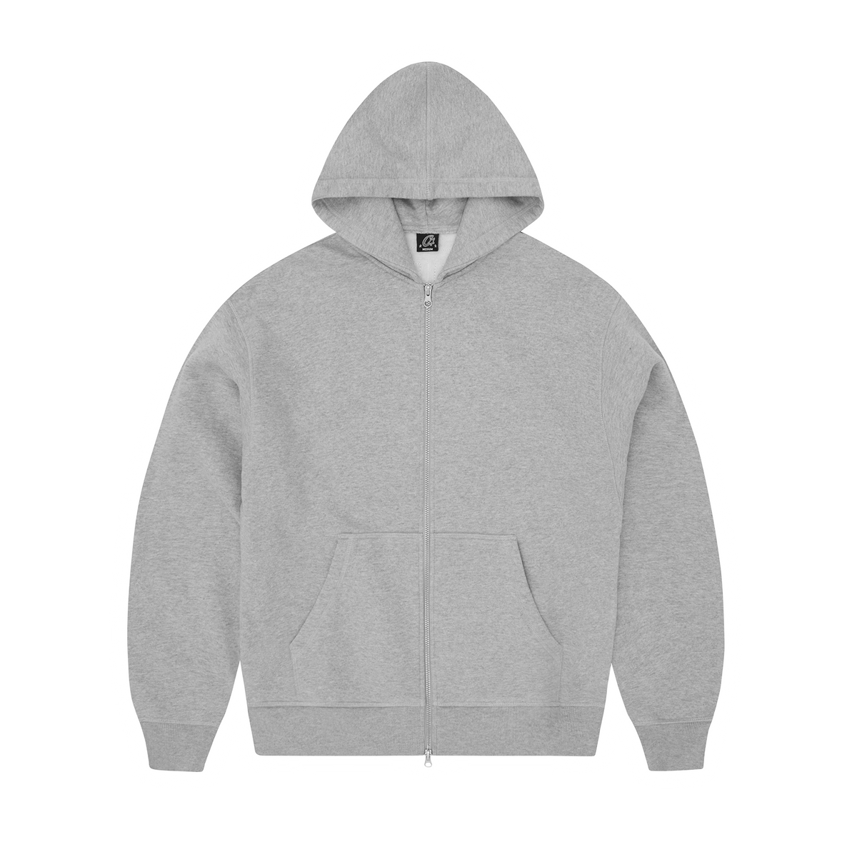 LUNDUN STITCH ZIP HOODIE [HEATHER GREY]
