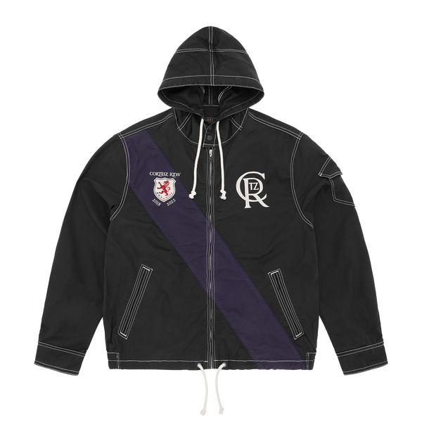 SHIELD CREST TWILL JACKET [BLACK]