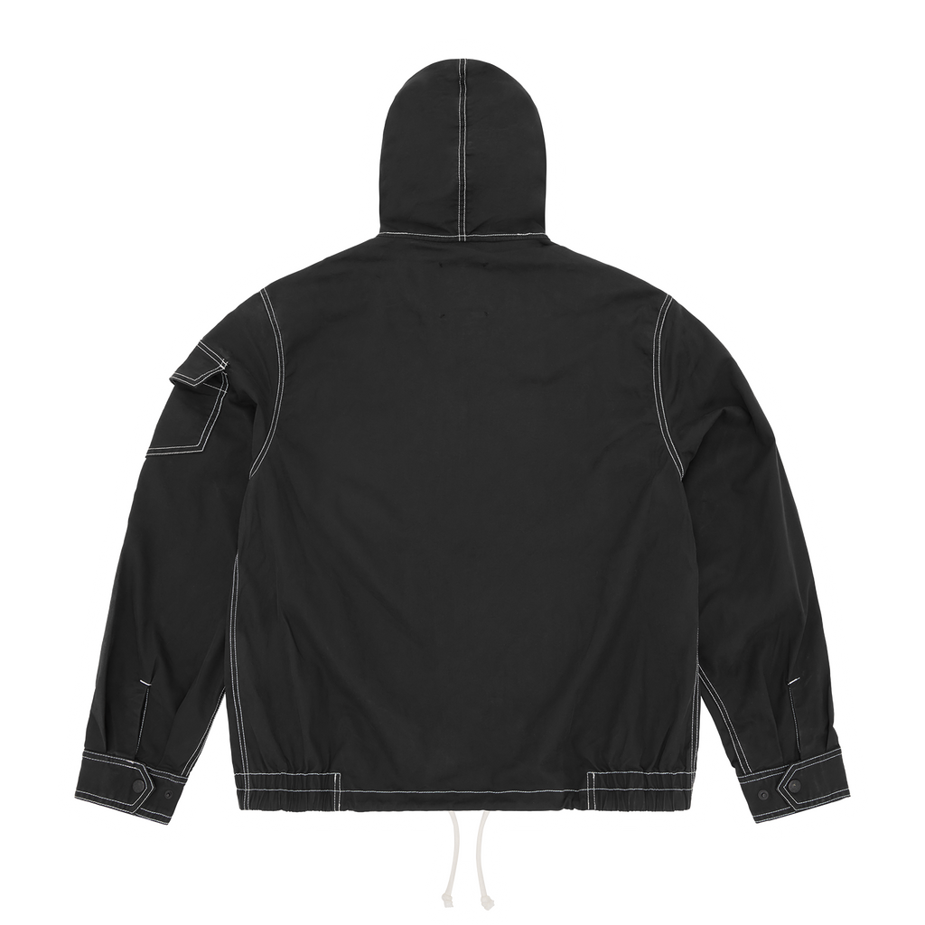 SHIELD CREST TWILL JACKET [BLACK]